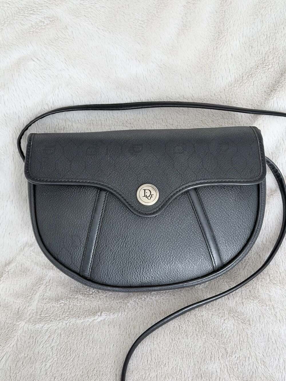 Christian Dior Honeycomb Vintage - Black Crossbody Bags, Handbags - CHR502619